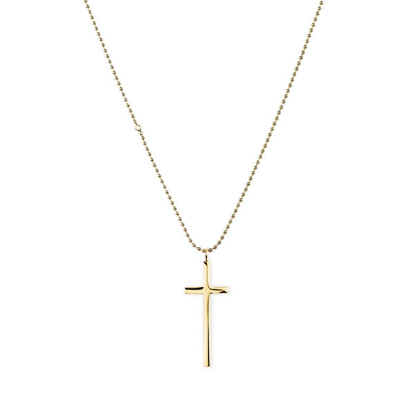 Cross Ball Chain Necklace