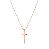 Cross Ball Chain Necklace