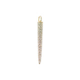 Cone Round Chain Necklace with Micro Pavé Elements Crystal