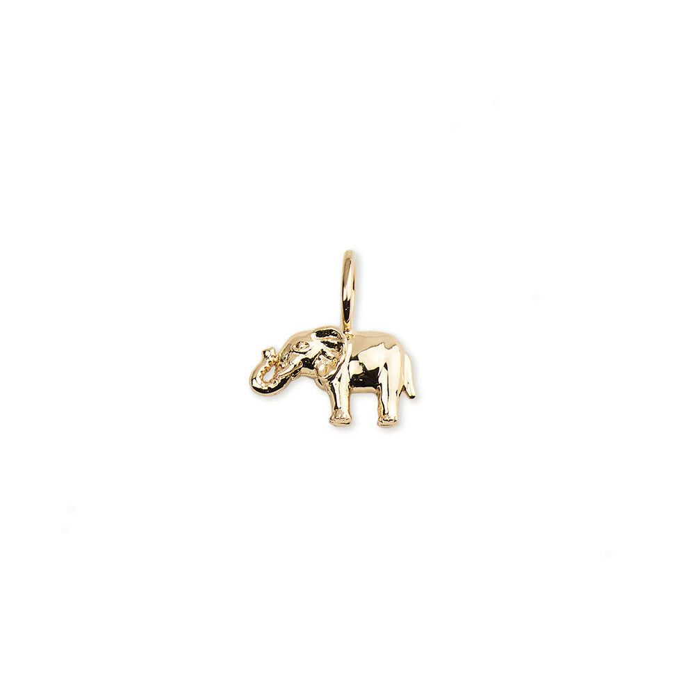 Tiny Micro Pave Elephant Charms 24k Gold Filled Micro Pave CZ Elephant for  Wild Animal Inspired Jewelry Charm J-237