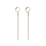 Skinny Bar Earring with Micro Pavé Elements Crystal