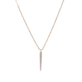 Cone Link Chain Necklace with Micro Pavé Elements Crystal