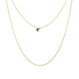 Cross Ball Chain Necklace